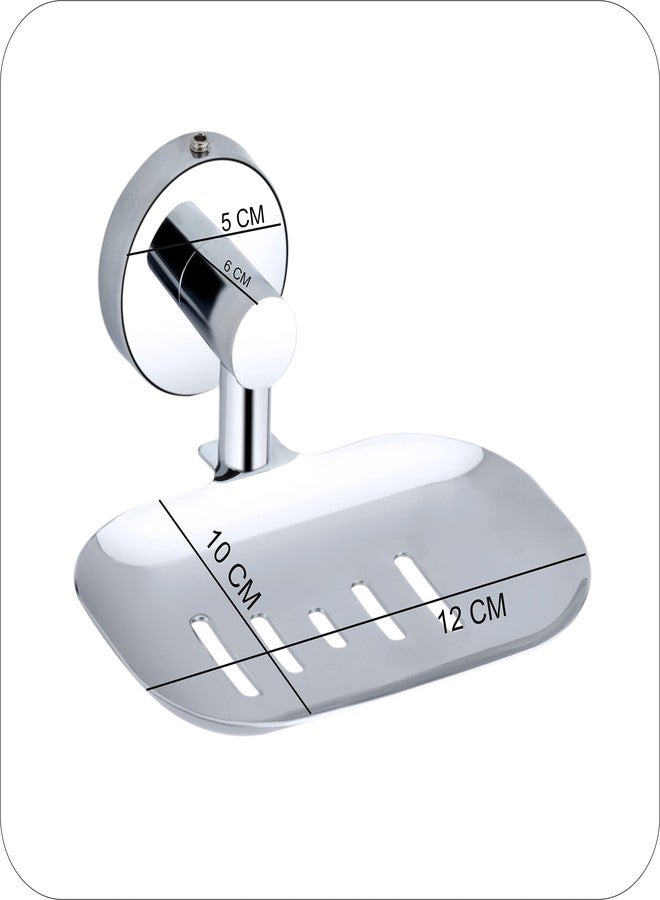 KANJAL soap Dish Holder for Bathroom soap case Stand Bathroom soap Holders Stand Steel sabu dani wash Basin soap Tray for Bathroom(304 Stainless Steel,Chrome Finish) 37 - Image 3